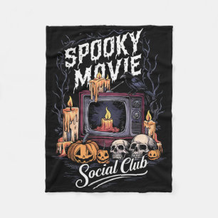 Couverture Polaire Film éffrayant Social Club Tv Vintage Halloween Ho