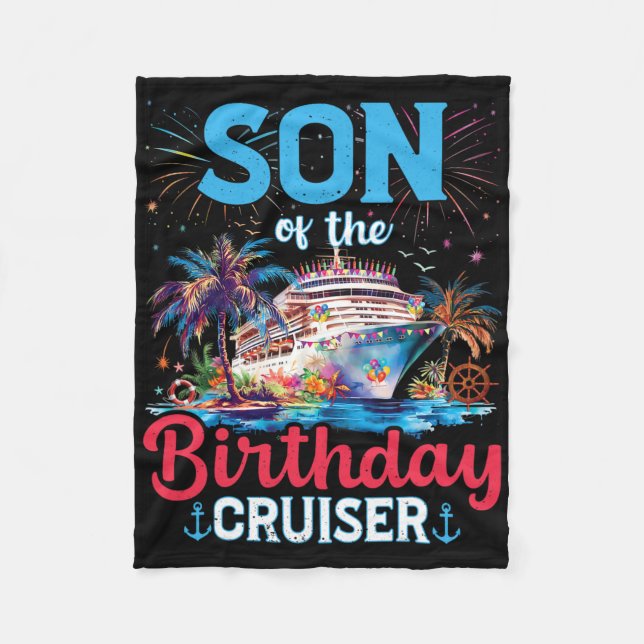 Couverture Polaire Fils De L'Anniversaire Cruiser Funny Cruise Annive (Devant)