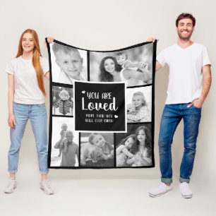 Couverture Polaire Filtre Noir Blanc Vous Êtes Aimé 7 Photo