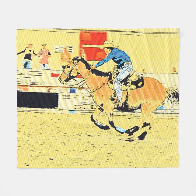 Couverture Polaire Finish Line Run - Rodeo Cowgirl (Devant (Horizontal))