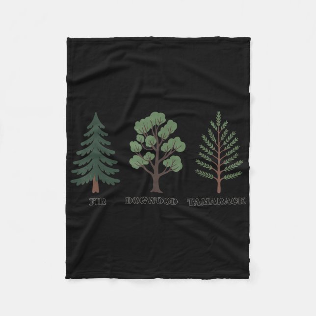Couverture Polaire Fir Dogwood Tamarack Amover Nature (Devant)