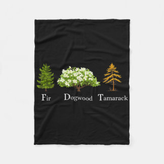 Couverture Polaire Fir Dogwood Tamarack Vintage Résister Parcs Nation