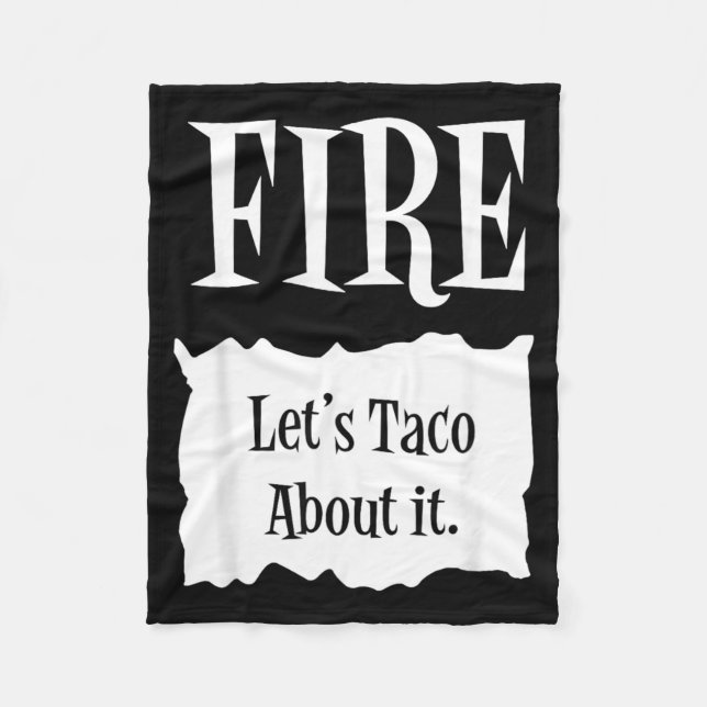 Couverture Polaire FIRE - Costume de taco Halloween Hot Packet (Devant)