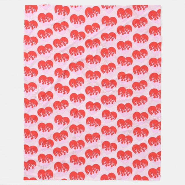Couverture Polaire Fire Heart (Devant)