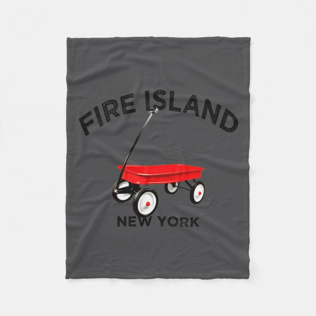Couverture Polaire Fire Island Large Version Red Wagon Long Island Ny (Devant)