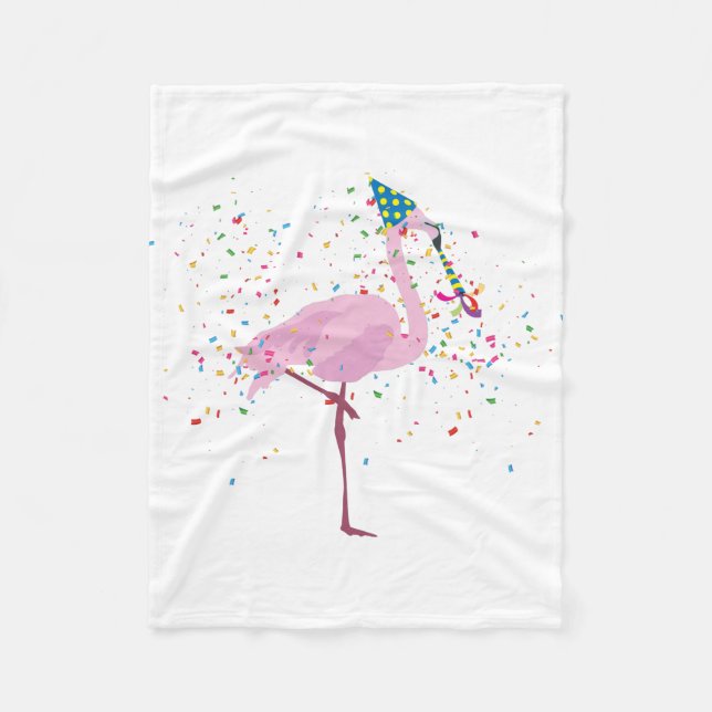 Couverture Polaire Flamant rose - Animaux ayant une fête (Devant)