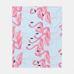 Couverture Polaire Flamant rose : Tropical Vintage Print