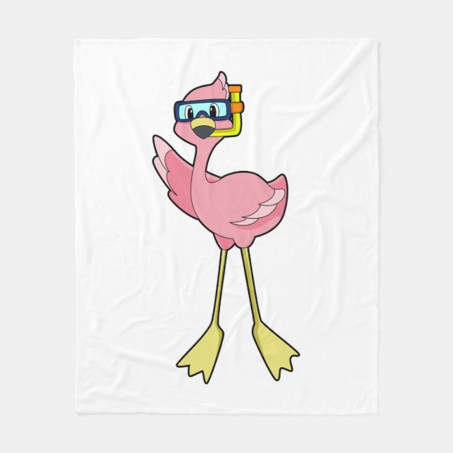 Couverture Polaire Flamingo (Devant)
