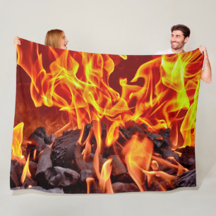 Couverture Polaire FLAMMES et BRAISES