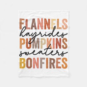 Couverture Polaire Flannels Hayrides Citrouille Sweaters Vintages Bon