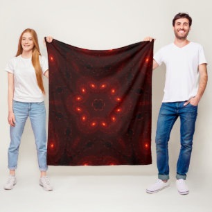 Couverture Polaire Fléau de neige rouge bordeaux foncé