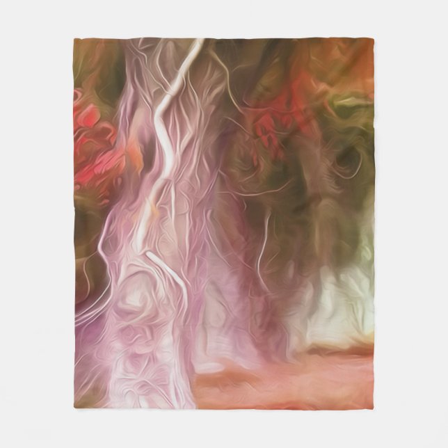 Couverture Polaire Fleece Blanket Dream Light Red Tree (Devant)