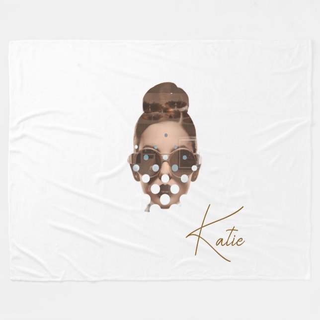 Couverture Polaire Fleece Blanket, Large 60" x 80" Katie Design (Devant (Horizontal))
