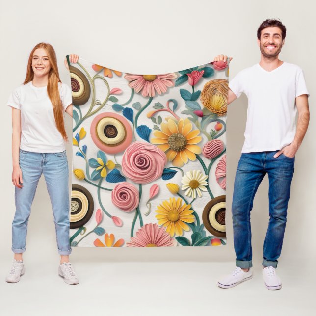 Couverture Polaire Fleece Blanket Les Motifs parfaits de la nature :  (En situation)