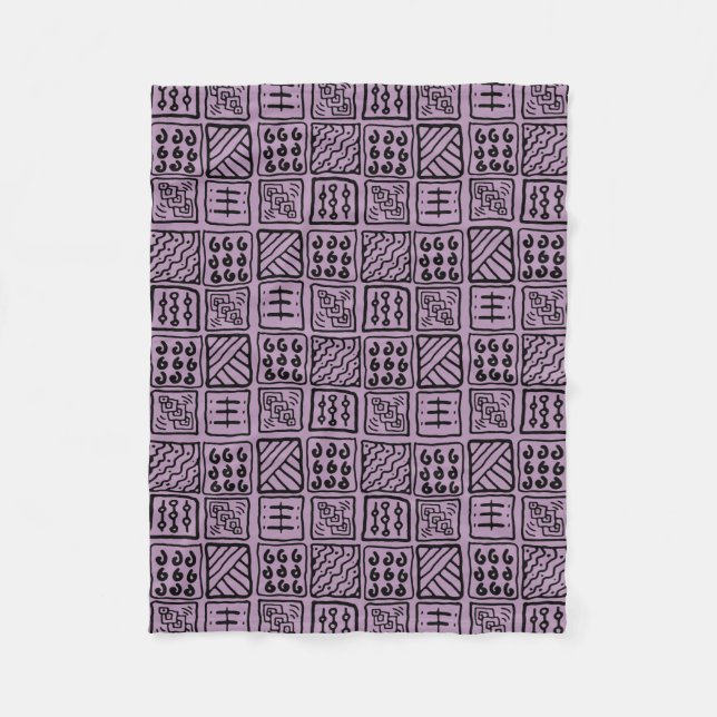 Couverture Polaire Fleece géométrique primitive (Devant)