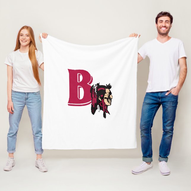 Couverture Polaire Fleece Throw : Bethel Braves (00101) (En situation)