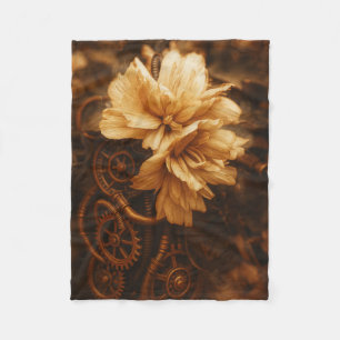 Couverture polaire - Fleur aux veines de cuivre