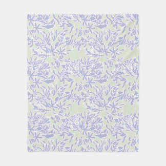 Couverture Polaire Fleur d'Agapanthus lavande Vert sauge