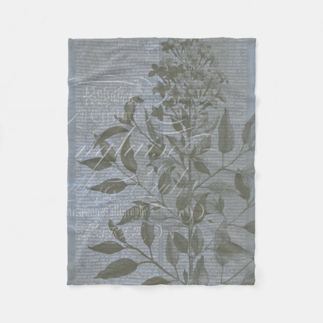 Couverture Polaire Fleur de Bleu I (Devant)