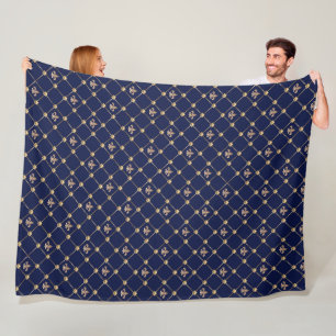 Couverture Polaire Fleur de Lis