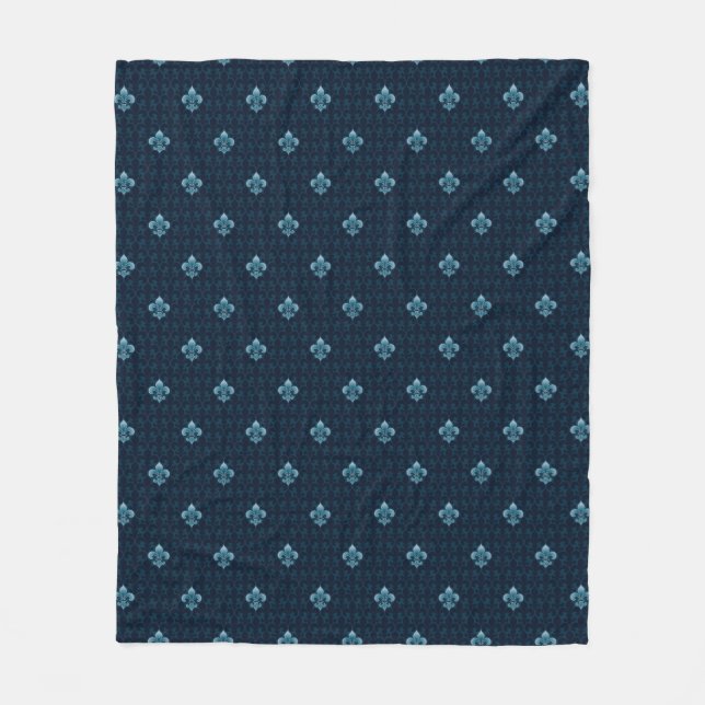 Couverture Polaire Fleur De Lis Pattern (Devant)