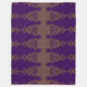 Couverture Polaire Fleur de vie / Blume des Lebens - XII vintage