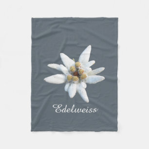 Couverture Polaire Fleur d'edelweiss