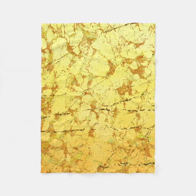Couverture Polaire Fleur jaune (Devant)