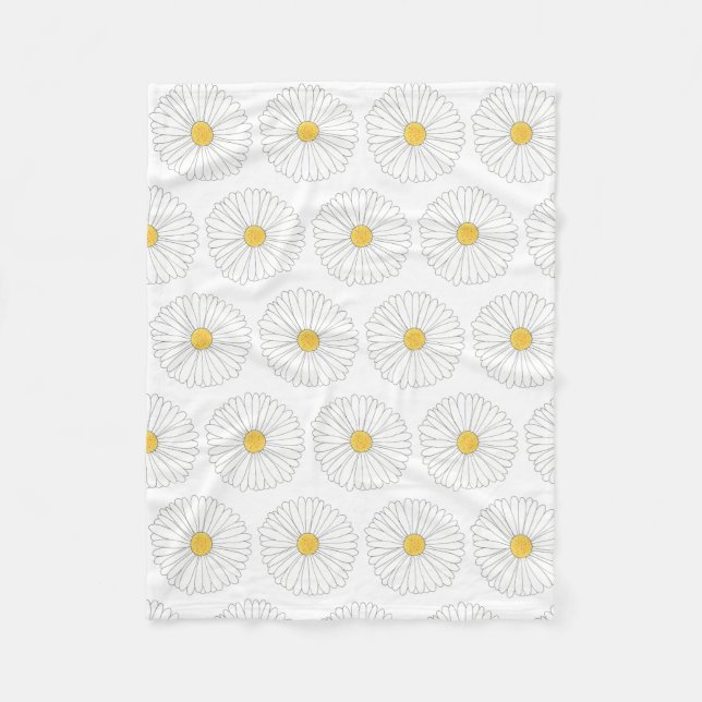 Couverture Polaire Fleur marguerite marguerite marguerite fête de jar (Devant)