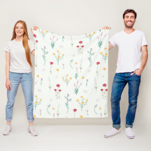 Couverture Polaire Fleur Motif Printemps Floral