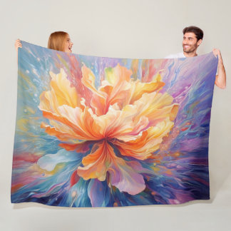 Couverture Polaire Fleur superbe