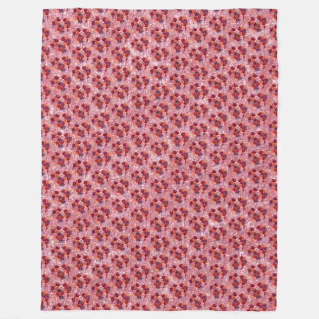 Couverture Polaire Fleurs (Devant)