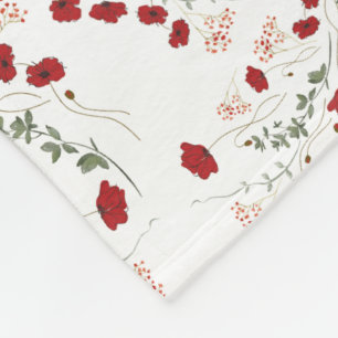 Couverture Polaire Fleurs