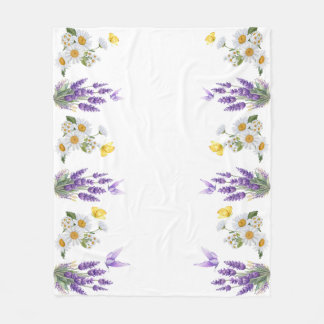 Couverture Polaire Fleurs