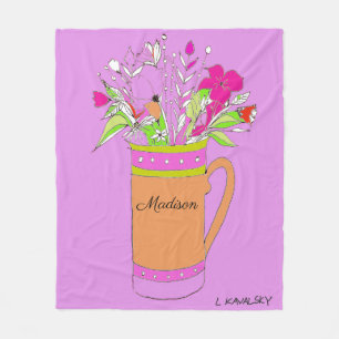 Couverture Polaire Fleurs colorées Lavendar Chez Les Femmes Mug