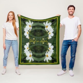 Couverture Polaire Fleurs Cosmos Et Avoir Abstrait Personnalisé