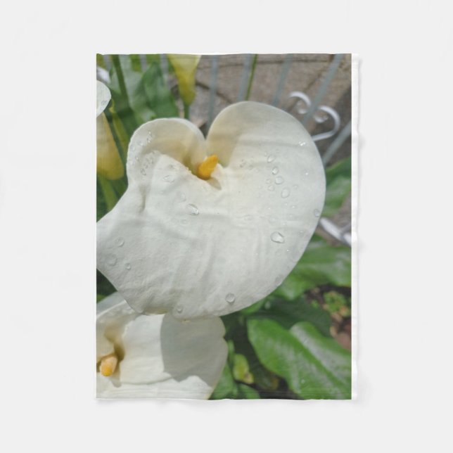 Couverture Polaire Fleurs dansantes (Devant)