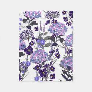 COUVERTURE POLAIRE FLEURS DE COURPURE