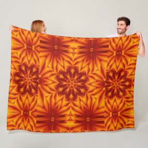 Couverture Polaire Fleurs de feu de Bohême 234