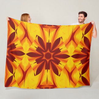 Couverture Polaire Fleurs de feu de Bohême 47