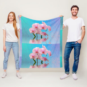 Couverture Polaire Fleurs d'orchidée Douce Sommeil Relaxer Destinée d