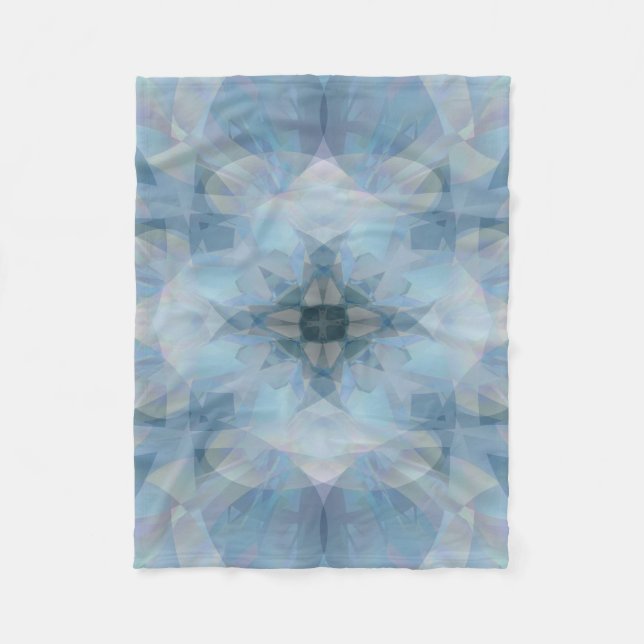 Couverture Polaire Fleurs douces (Devant)