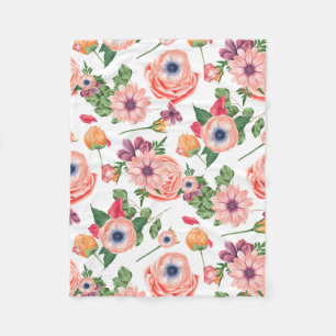 Couverture Polaire Fleurs Et Boues