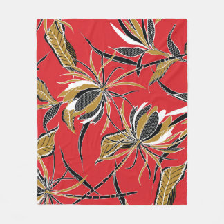 Couverture Polaire Fleurs exotiques : Polka Dot Vintage