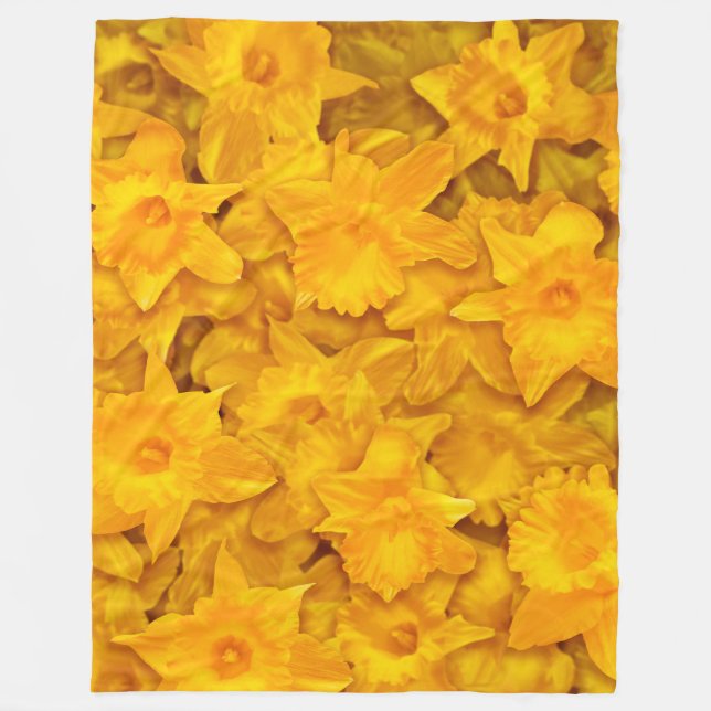 Couverture Polaire Fleurs Narcissus (Devant)