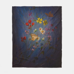 Couverture Polaire Fleurs sauvages de la Floride sur un arrière -
