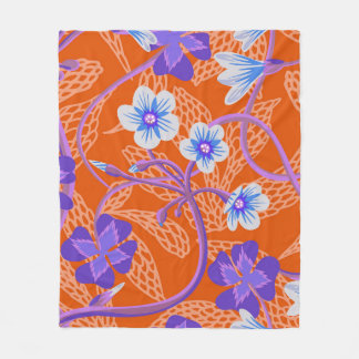 Couverture Polaire Fleurs sauvages décoratifs fleuris. Bac à fleurs d