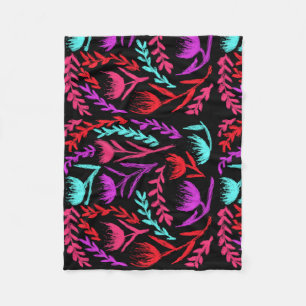 Couverture Polaire Fleurs sauvages en couleurs que POP!