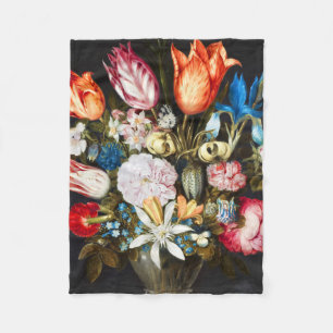 Couverture Polaire Fleurs vintages en verre par Ambrosius Bosschaer