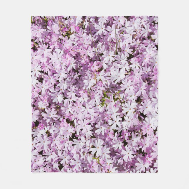 Couverture Polaire Fleurs violettes été fleurs fraicheur arrière - pl (Devant)